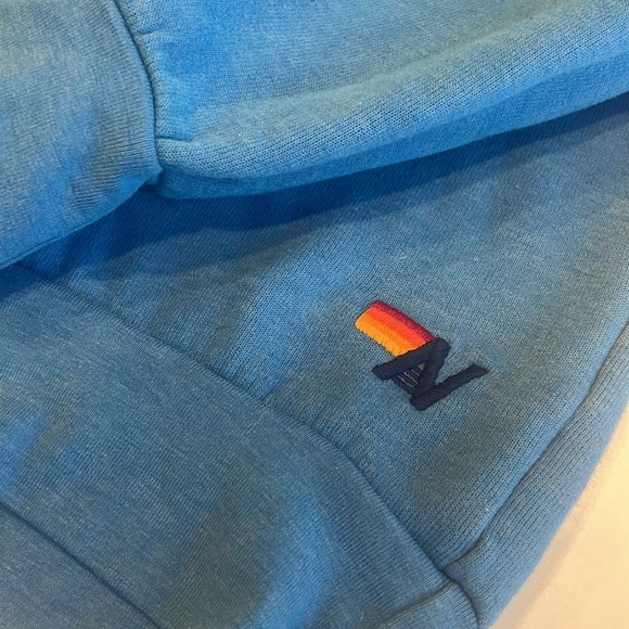 Super Rare Blue Aviator Nation Rainbow Crewneck- SMALL - Picture 13 of 13